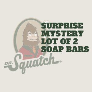 SURPRISE MYSTERY LOT OF 2: Dr. Squatch Men's Limited Edition Natural Soap Bars